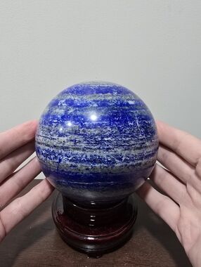 5.9 lbs Lapis Lazuli Crystal Sphere 118 mm